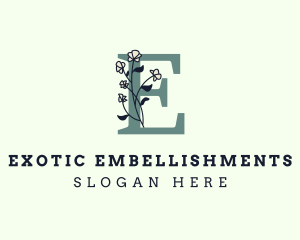 Spring Letter E logo design