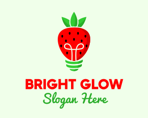 Strawberry Light Bulb logo