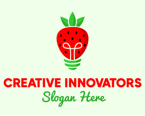 Strawberry Light Bulb logo