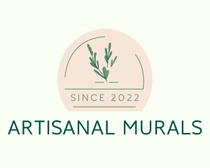 Natural Herb Badge logo design