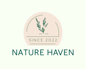 Natural Herb Badge logo design