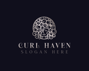 Afro Hair Salon logo design