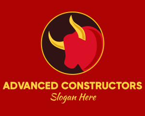 Chinese Zodiac Ox  logo design