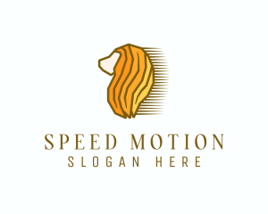 Fast Lion Head logo design