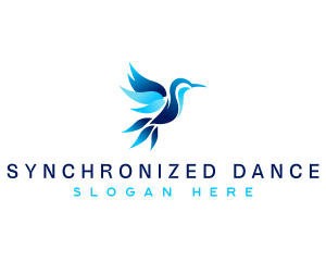 Flying Hummingbird Animal logo