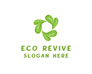 Recycle Herbal Leaves logo design