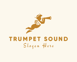 Trumpet Angel Querubim logo