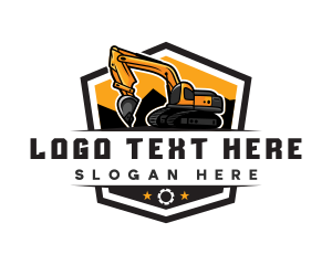 Construction Excavator Demolition logo