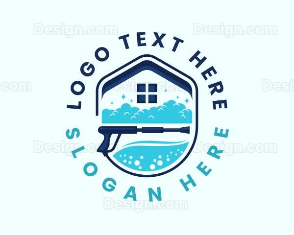 Home Cleaning Power Wash Logo