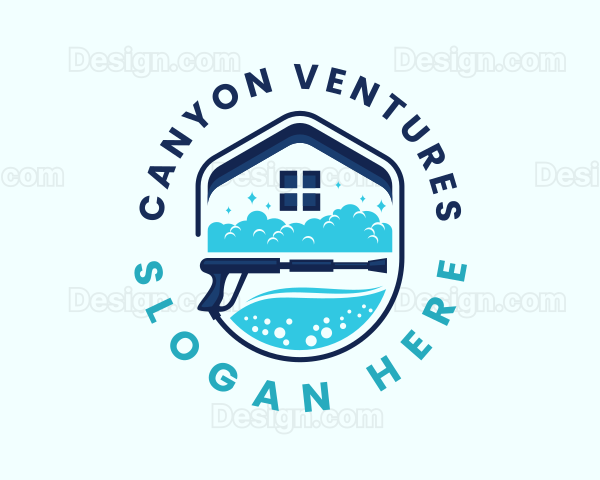 Home Cleaning Power Wash Logo