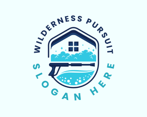 Home Cleaning Power Wash Logo