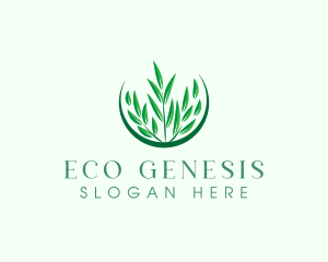 Grass Eco Nature logo design