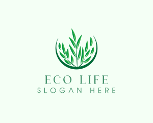 Grass Eco Nature logo design