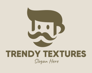 Old Mustache Man  logo design