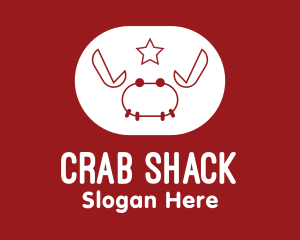 Red Star Crab  logo