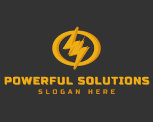 Solar Volt Electricity logo design