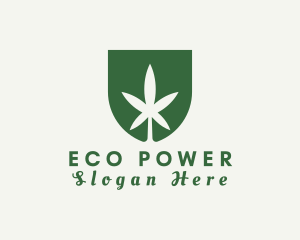 Weed Plantation Shield logo design