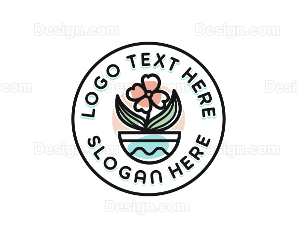 Flower Bloom Plant Logo