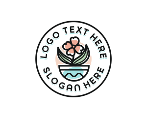 Flower Bloom Plant logo