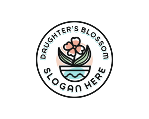 Flower Bloom Plant logo design