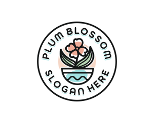 Flower Bloom Plant logo design