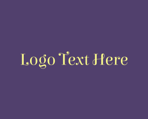 Typeface - Cursive Feminine Boutique logo design