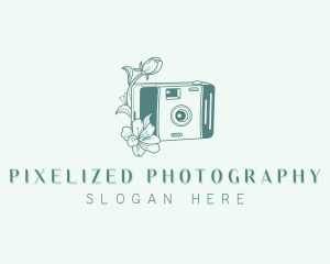 Floral Camera Photographer logo design