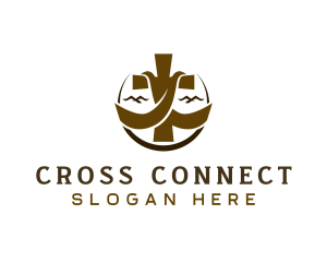 Religion Cross Chapel logo design