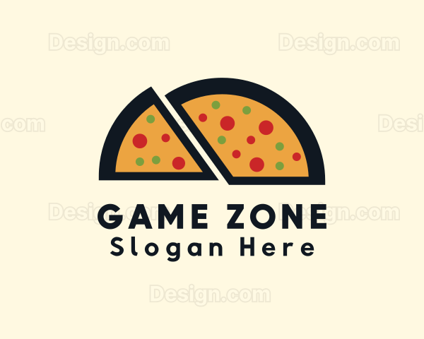 Pizza Slice Snack Logo