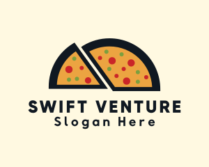 Pizza Slice Snack logo design