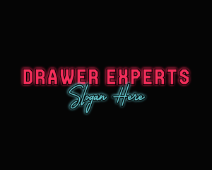 Neon Sign Business logo design