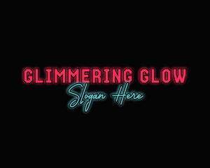 Neon Sign Business logo design