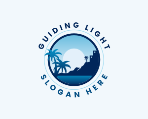 Beach Resort Vacation logo design