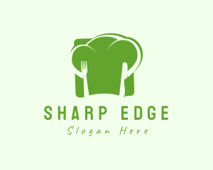 Vegan Chef Hat  logo design