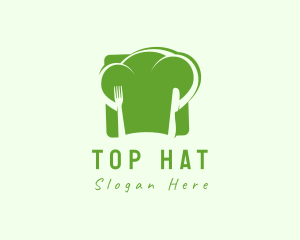 Vegan Chef Hat  logo design