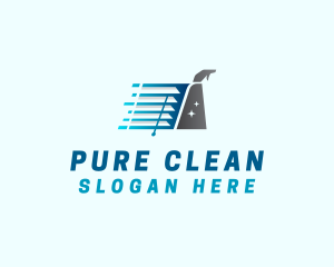 Cleaning Window Blinds Spray logo design