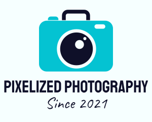 Blue Camera Luggage  logo design