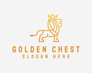 Golden Crown Lion logo design