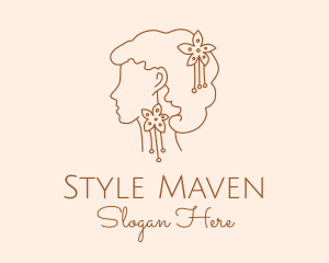 Flower Accessory Woman  logo design