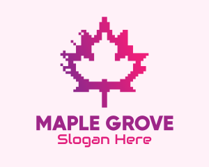 Canadian Gaming  Pixel Leaf logo