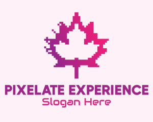 Canadian Gaming  Pixel Leaf logo