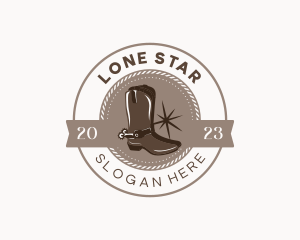 Western Cowboy Boots logo design