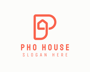 Realty House Letter P logo design