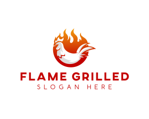 Chicken Grill Barbecue logo design