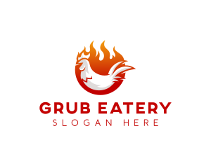 Chicken Grill Barbecue logo design