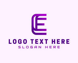 Modern Technology Letter E  logo