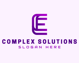 Modern Firm Letter E  logo design