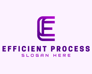 Modern Technology Letter E  logo design