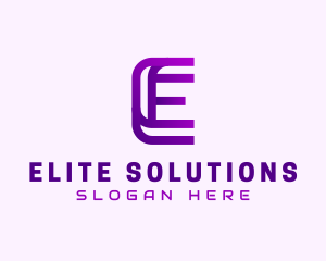 Modern Technology Letter E  logo design