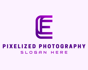 Modern Technology Letter E  logo design